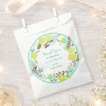 Coroa Floral Verde e Marrom Chá de Noiva
