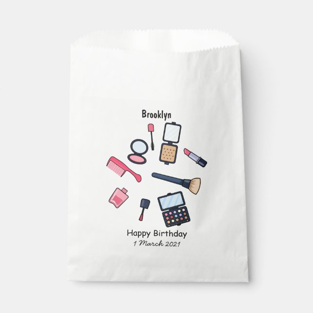 Sacolinha Cosméticos / ilustração de desenho animado (Frente)