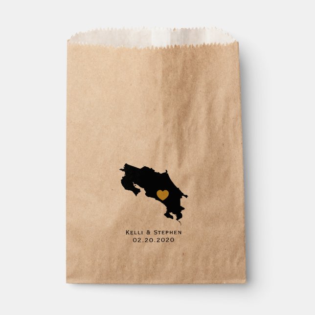 Sacolinha Costa Rica Casando Favor Tratar Sacks, Sacos-Prese (Frente)