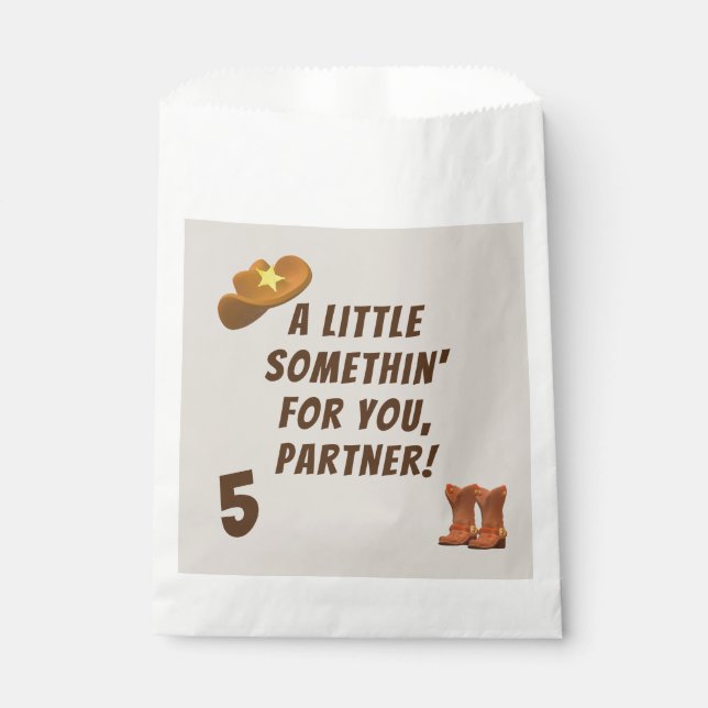 Sacolinha Cowboy Birthday (Frente)