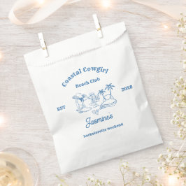 Sacolinha Cowgirl costeira Blue Ocean Bachelorette fim de se