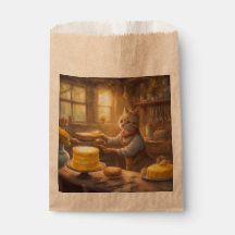 Cozinha Cottagecore Gato assa Bolo de Aniversário