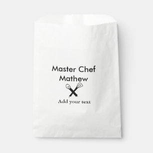 Sacolinha cozinha do chef mestre padaria cozinheira adiciona