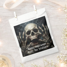 Crânio Assustador Halloween Gótico Teia de Aranha