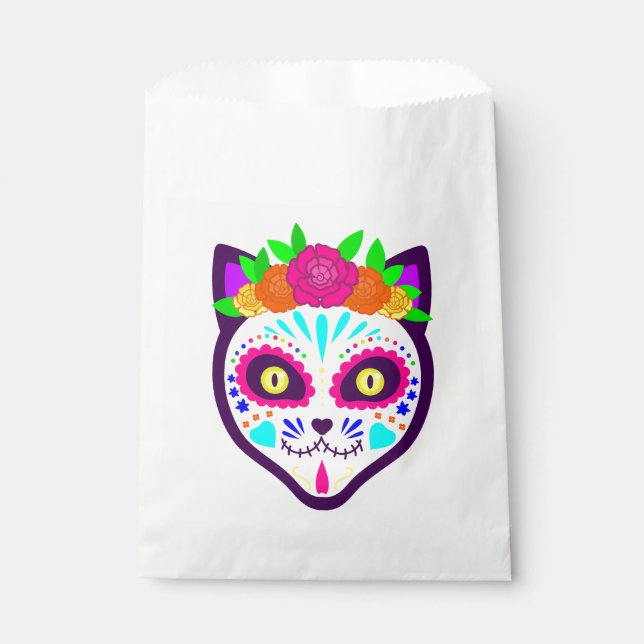 Sacolinha crânio de gato-de-porco mexicano (Frente)