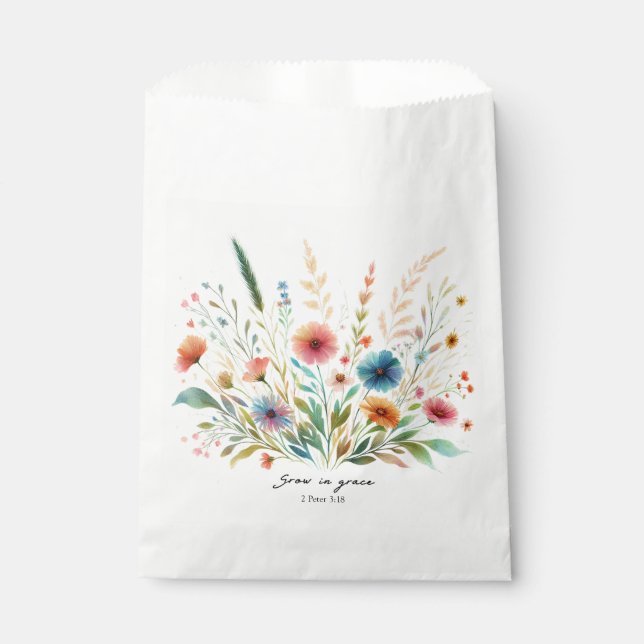 Sacolinha Crescer na Grace floral (Frente)