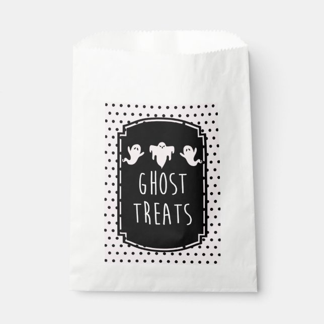 Sacolinha Criança de Halloween Tratamentos de Fantasmas de A (Frente)
