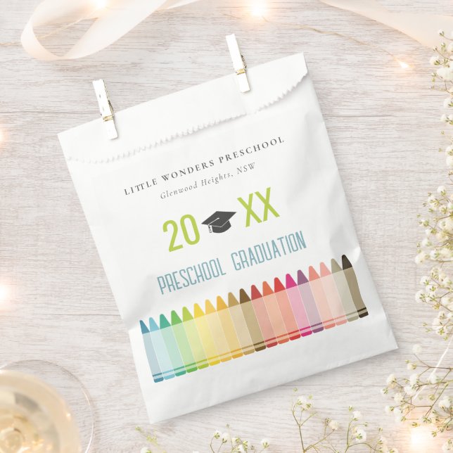 Sacolinha Crianças Bonitas Crayon Diversão Arco-Íris Graduaç (Cortado)