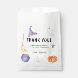 Sacolinha Crianças Fantasmas de Aquarela Primeira festa de a