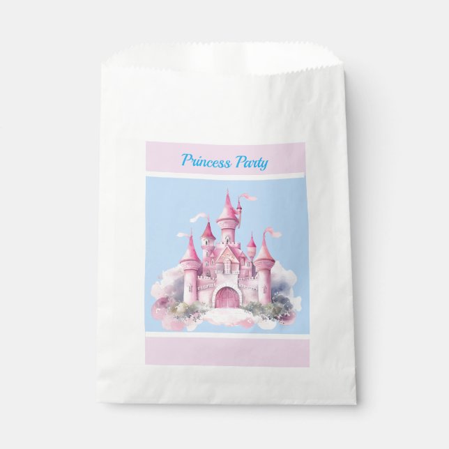 Sacolinha Crianças Personalizadas Partido Princesa Favor Bag (Frente)