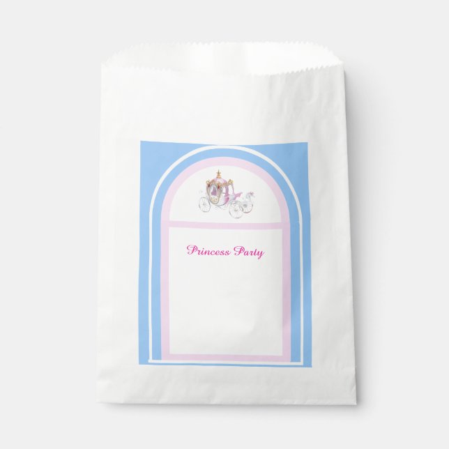 Sacolinha Crianças Princesa Festa de aniversário Favor Bag (Frente)