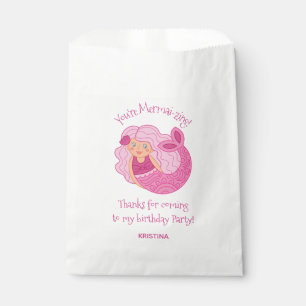 Sacolinha Crianças Rosa, Bolsas de Festa de aniversário Sere