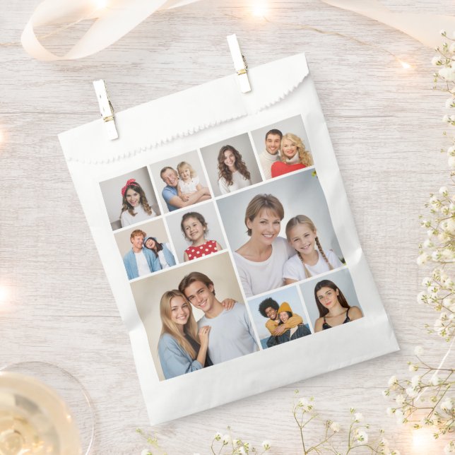 Sacolinha Crie sua própria colagem de fotos (Cortado)