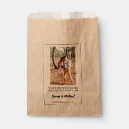 Sacolinha Crie sua própria foto Obrigado, casamento