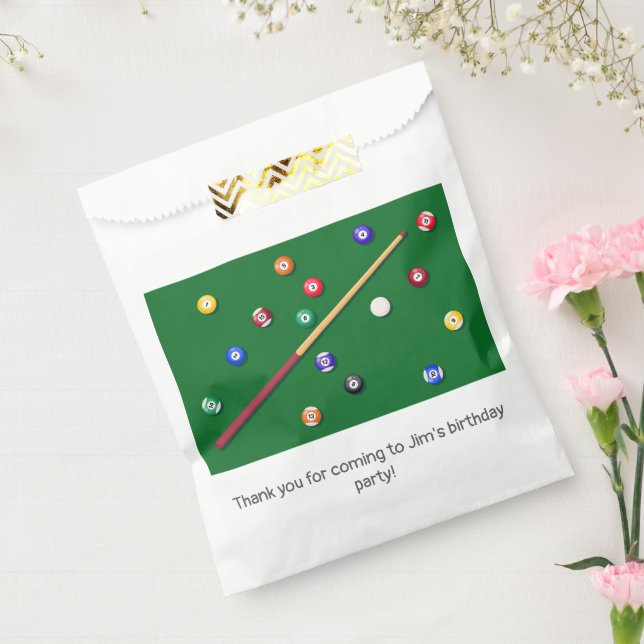 Sacolinha Cue de Piscina de Festa de aniversário de Billiard (Selado)