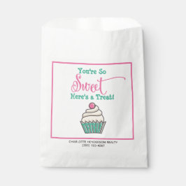 Sacolinha Cupcake bonito com o Tratado de Cherry Sweet