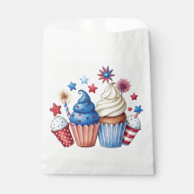 Cupcakes patrióticos