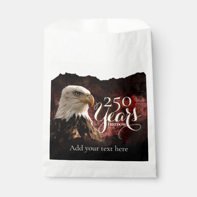 Sacolinha Customizable America's 250th Party Favor Bags (Frente)