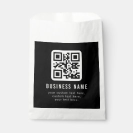 Sacolinha Customizable QR Code & Editable Text Design