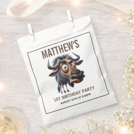 Sacolinha Cute Crazy Cheetah Farm Theme 1st Birthday