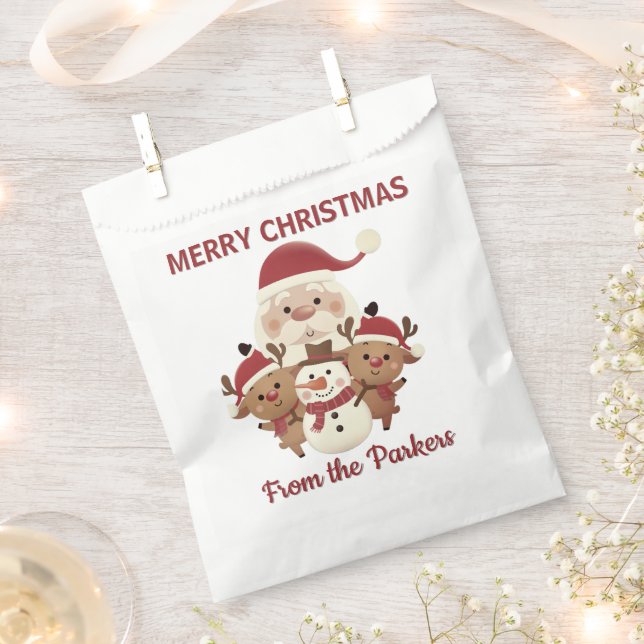 Sacolinha Cute Holiday  personalized favor gift bag  (Cortado)