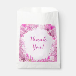 Sacolinha Cute Pink Under the Sea Girl Baby Shower