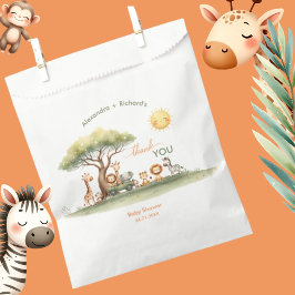 Sacolinha Cute safari animals gender neutral baby shower
