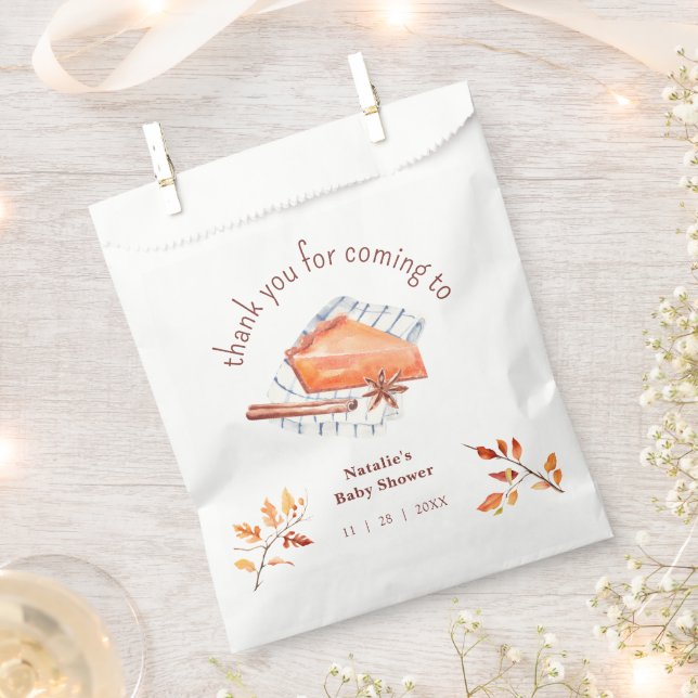 Sacolinha Cutie Pie Está No Caminho, Chá de fraldas Obrigado (Cortado)