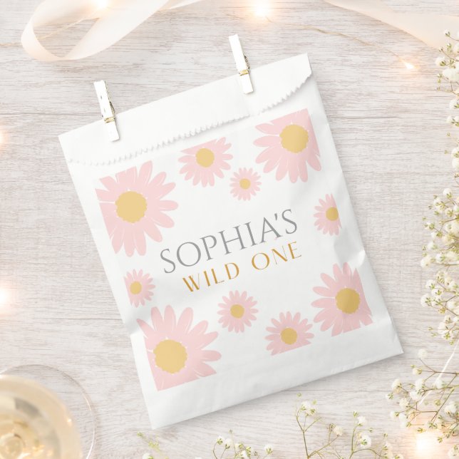 Sacolinha Daisy Festa de aniversário Bohmian Wild One primei (Cortado)