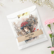 Dama em beijo de valentine steampunk aquarela