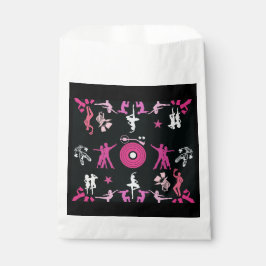 Sacolinha Dançarino Rosa Decor Doméstico Padrão