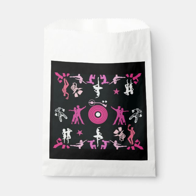 Sacolinha Dançarino Rosa Decor Doméstico Padrão (Frente)