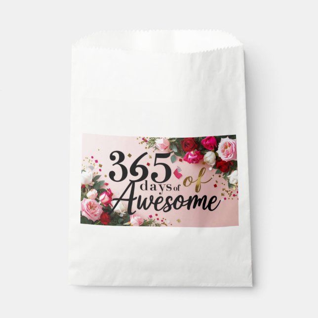 Sacolinha de compras de contagem regressiva floral (Frente)