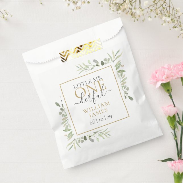 Sacolinha de Favor do Primeiro Aniversário do Pequ (Selado)