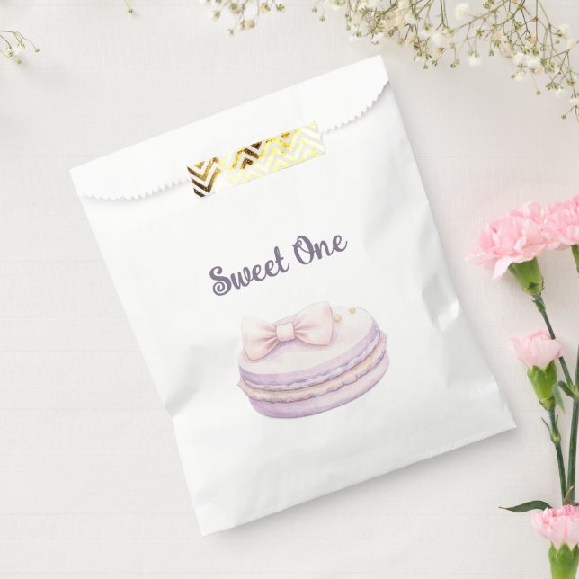 Sacolinha de Favor Pastel Doce Primeiro Aniversári (Selado)