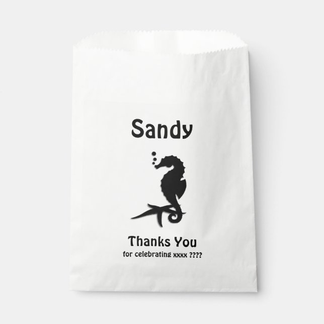 Sacolinha Debaixo da água Obrigado por Celebrar o Bag Goodie (Frente)