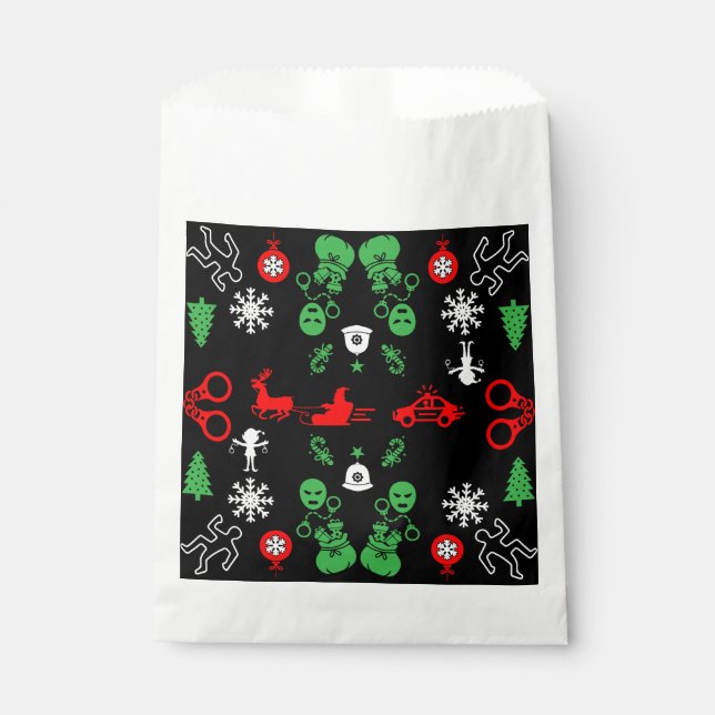Sacolinha Decoração de Natal da Polícia (Frente)