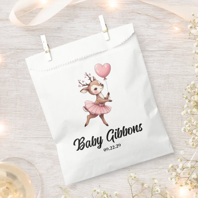 Sacolinha Deer Chá de fraldas (Cortado)