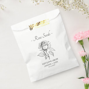 Sacolinha Deixe o amor crescer o casamento das sementes de R