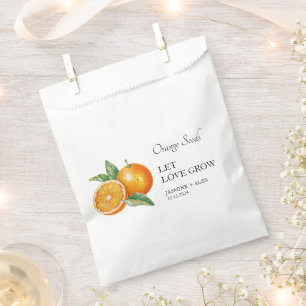 Sacolinha Deixe o amor crescer   Orange Seed Wedding Favor B