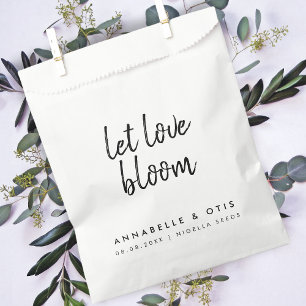 Sacolinha Deixe o Bloom do Amor Sementes De Flor Moderna De