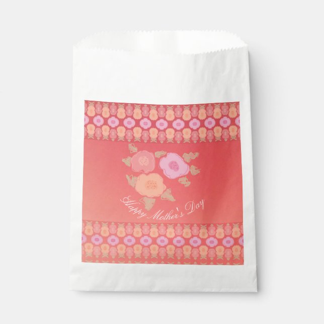 Sacolinha Delicar Floral Com Rosa (Frente)