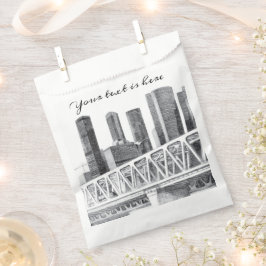 Sacolinha Desenho do Lápis da Ponte Metro