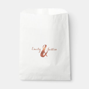 Sacolinha Design de cobre do ampersand