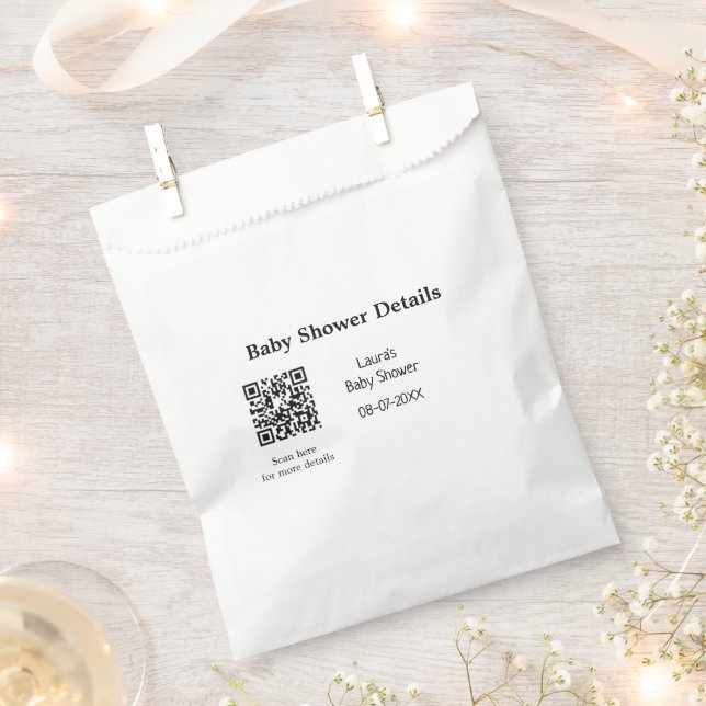 Sacolinha DETALHES DO chá de fraldas CÓDIGO DE VERIFICAÇÃO Q (Cortado)