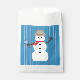 Sacolinha Detetive Blue Snowman, divertido e Rico