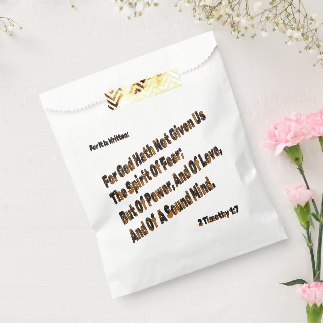 Sacolinha Deus Hath Não Nos Deu O Espírito Do Medo (Selado)