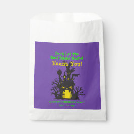 Sacolinha Dia de as Bruxas engraçado de imóveis assombrados