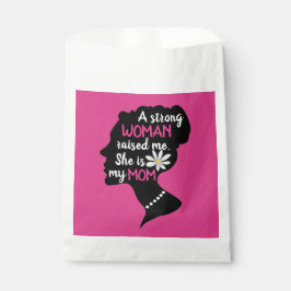 Sacolinha Dia de as mães Rosa Forte Inspiracional