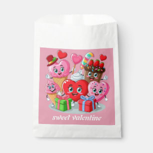 Sacolinha Dia de os namorados de Cartoon Heart & Sweet amigo